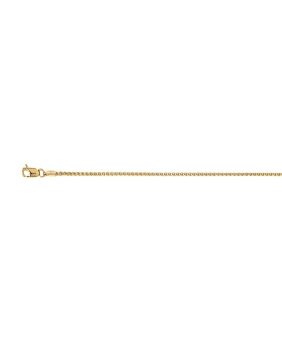 9CT Y/G D/C WHEAT 1.60mm/50cm